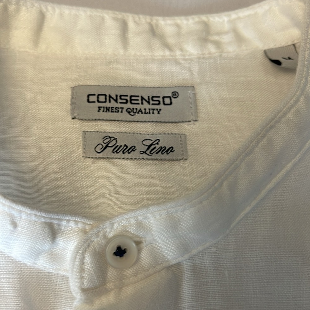 White Linen Blouse - Picture 4 of 7